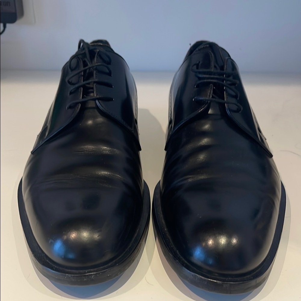 Louis Vuitton Men's Black Dressy Louis Vuitton Leather Shoes - Picture 3 of 7